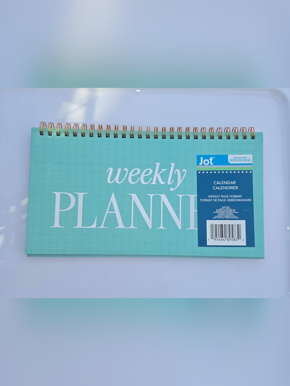 Weekly Planner - Mint Green BNIB